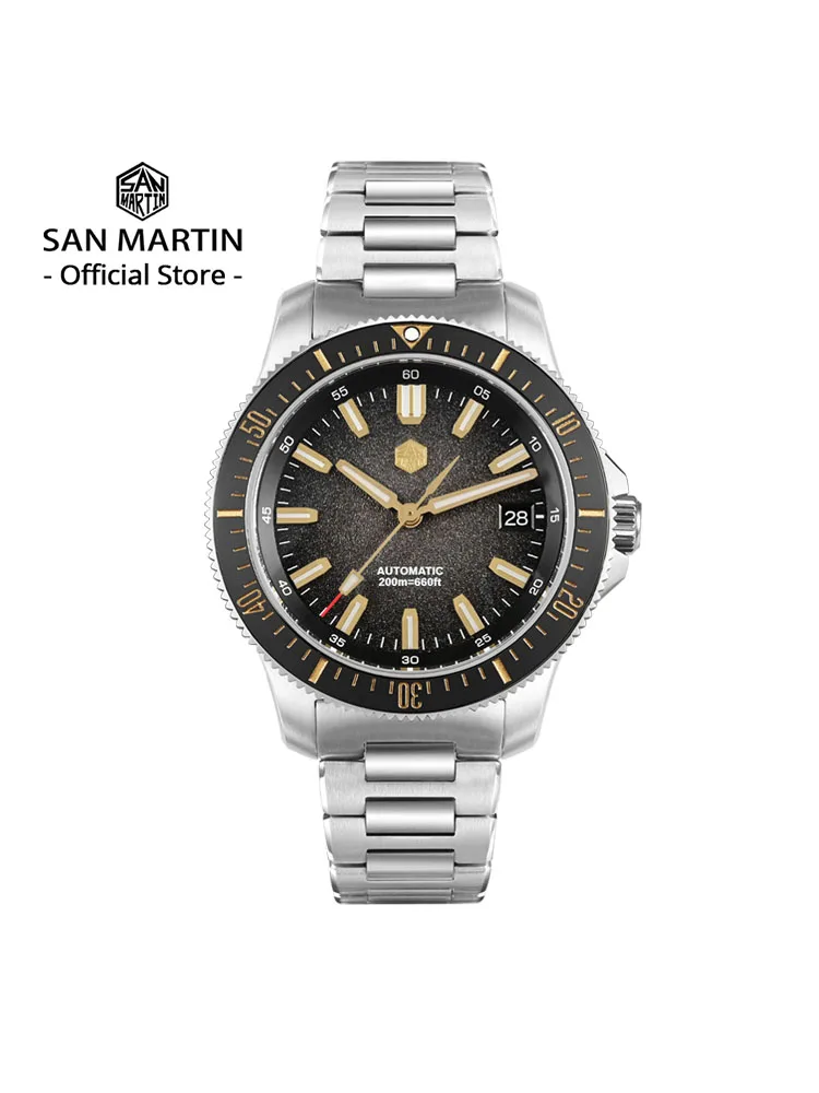 San Martin 2025 Nueva Versión Mejorada 40Mm Reloj De Buceo Hombres Diseño Original Nh35 Mecánico Automático Impermeable 200M Sn0118 — -30%, 141€ Coupon, from 328.99€ – 30% descuento – €328.99