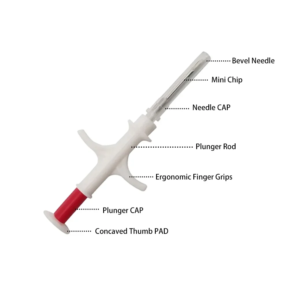 100pcs Pet Microchip 134.2KHz Animal Syringe EM4305 ID Chip ISO11784/11785 FDX-B Animal Injection Microchip For Dog Cat