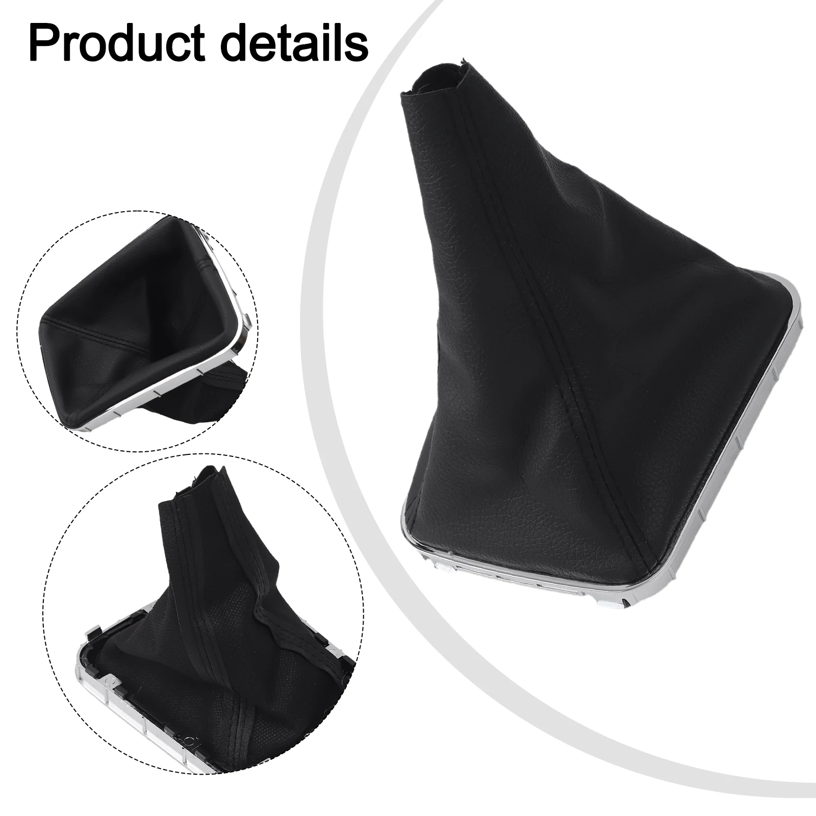 

Shift Knob Cover Black Dust Cover Black Leather For Vauxhall Vehicles Easy Installation Enhances Vehicle Interior For Vauxhall