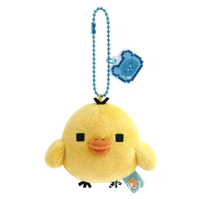 Kawaii Rilakkuma Plush Toys Keychain Creative Peripheral Cartoon Korilakkuma Backpack Pixel Couple Pendant Friend Christmas Gift