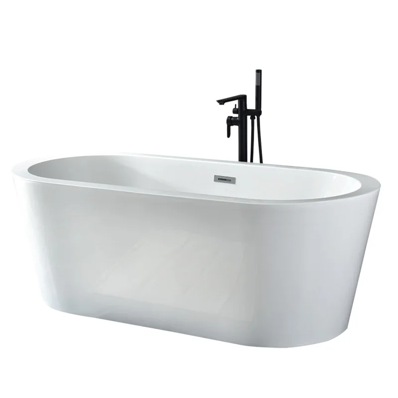Modern Freestanding Bathtub 1.4-1.8 Meters Wide Thick Independent Whirlpool for Adults Cross-Border Supply for Apartment Hotels