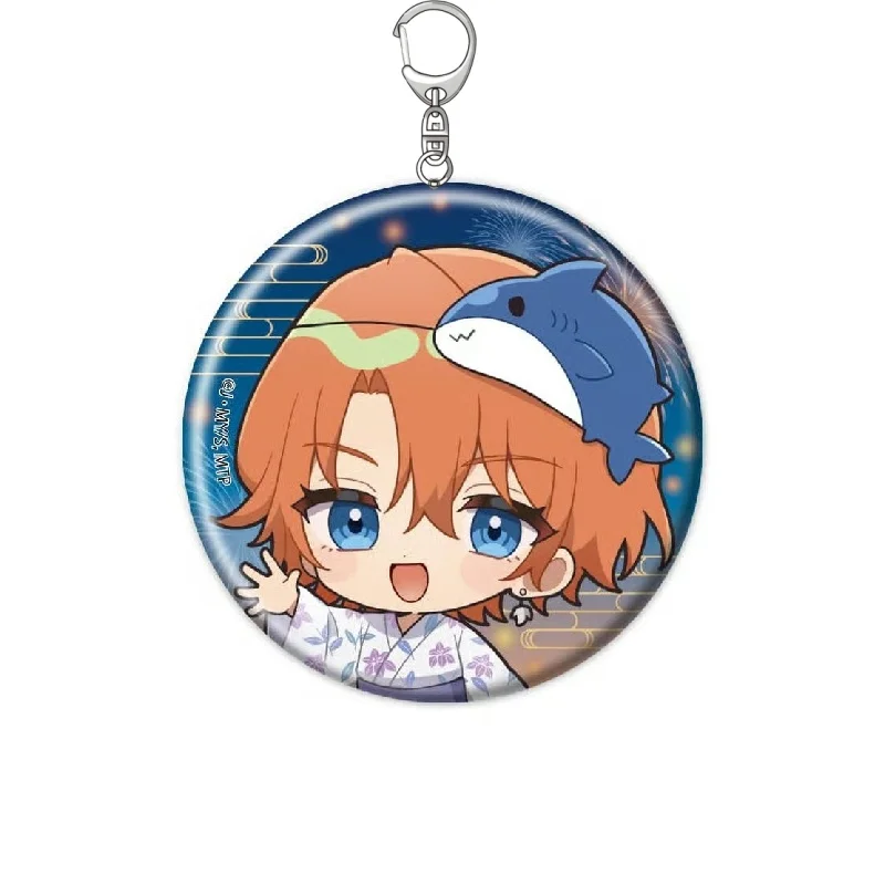 Anime Marriage Toxin Bathrobe Ver Hikaru Gero Meimi Kinosaki Circle Acrylic Pendant Keychains Bag Decorations