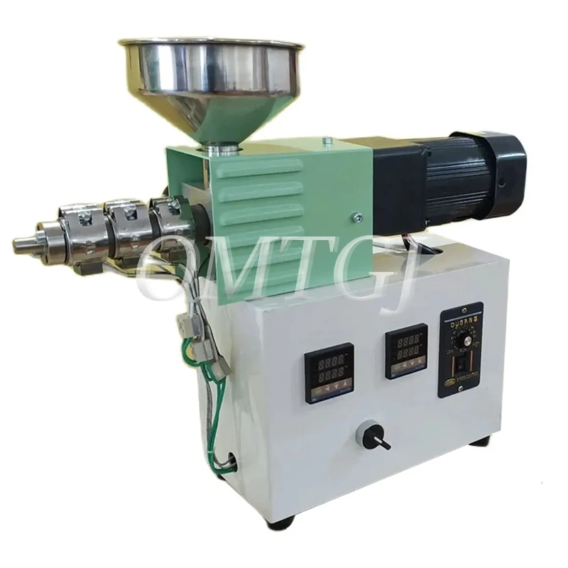 Single Screw Extruder Desktop Plastic Injection Molding Machine Polymer Material PP ABS Extrusion Small Extruder 110V/220V SJ15