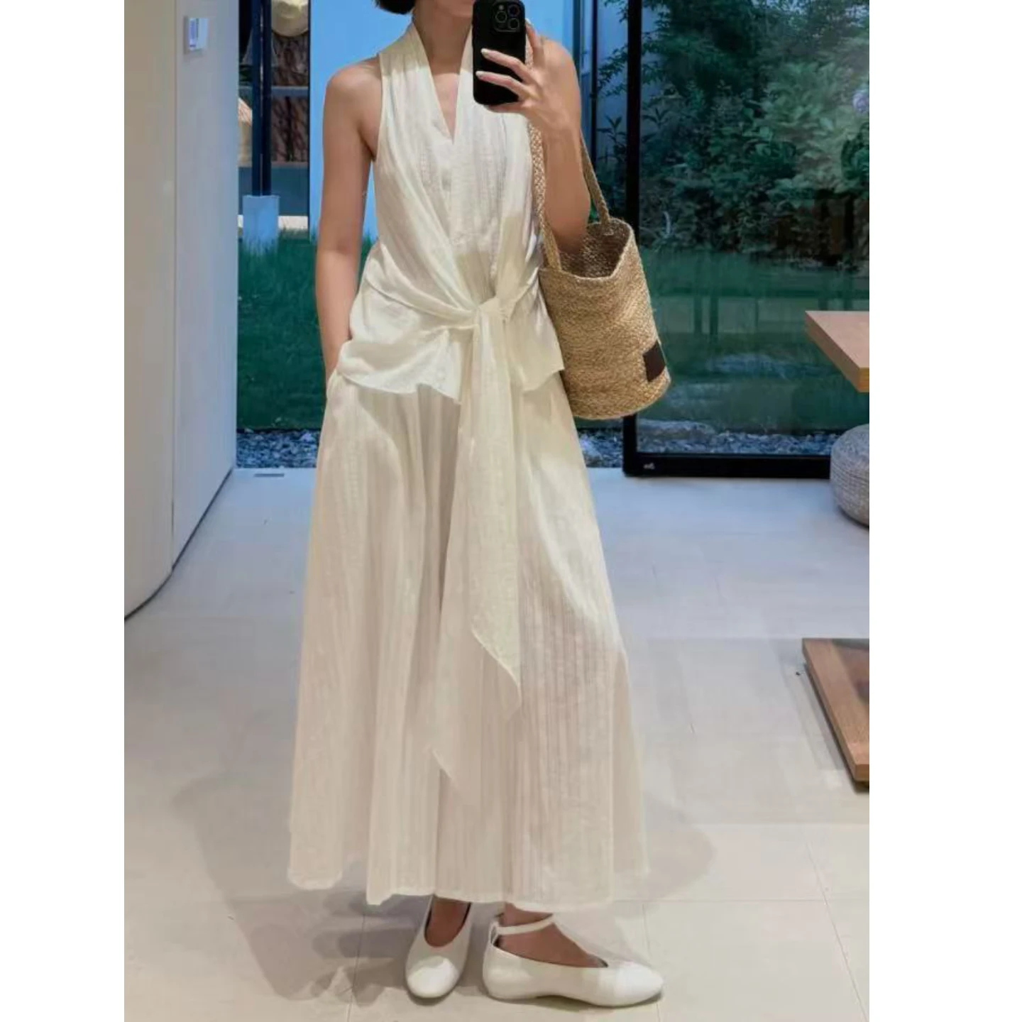 

Длинная женская рубашка оверсайз из хлопка с художественным рельефным узором, простой дизайн, дышащая, с защитой от солнца, для бизнеса