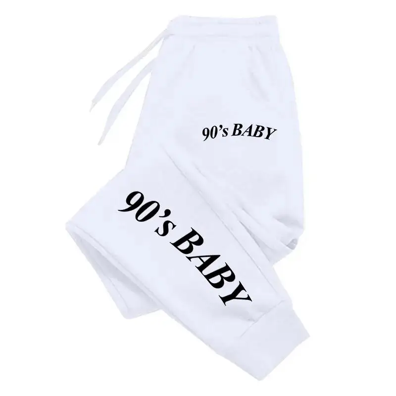 Spodnie dresowe damskie 2025, nowy trend, jednolite, miękkie, ze sznurkiem, wysokiej jakości, codzienne, sportowe.