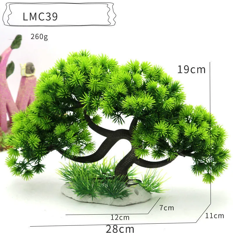 Aquarium Simulation Plants Fish Tank Landscaping Decorations Plastic Water Plants Flowers Trees Rocks Ornaments Accessories