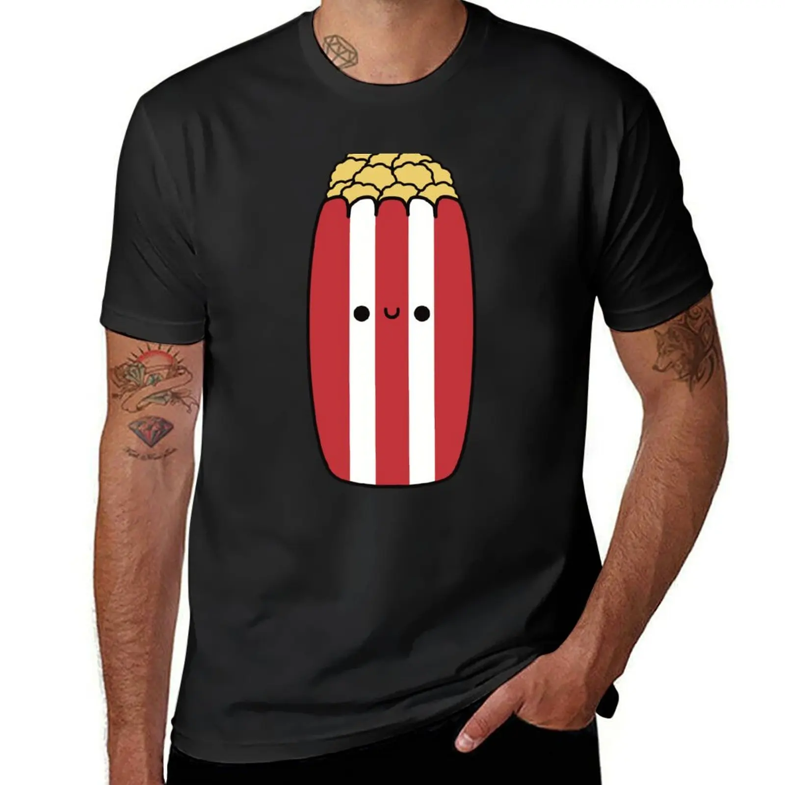 Cute Popcorn - Kawaii Popcorn T-Shirt customs vintage mens clothes