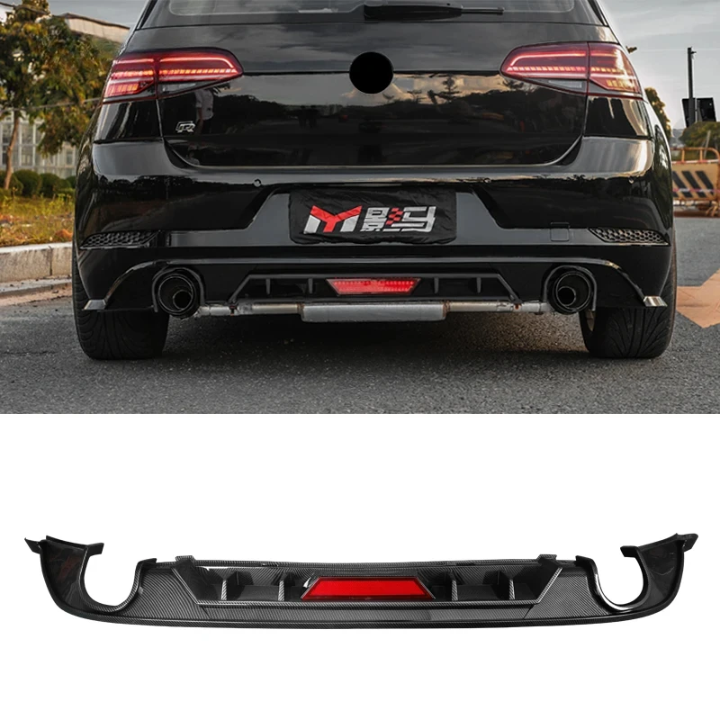 

Parts for LED Rear Bumper Diffuser for VW Golf 7 MK7 golf7.5 mk7.5 R / R-Line 2014-2020