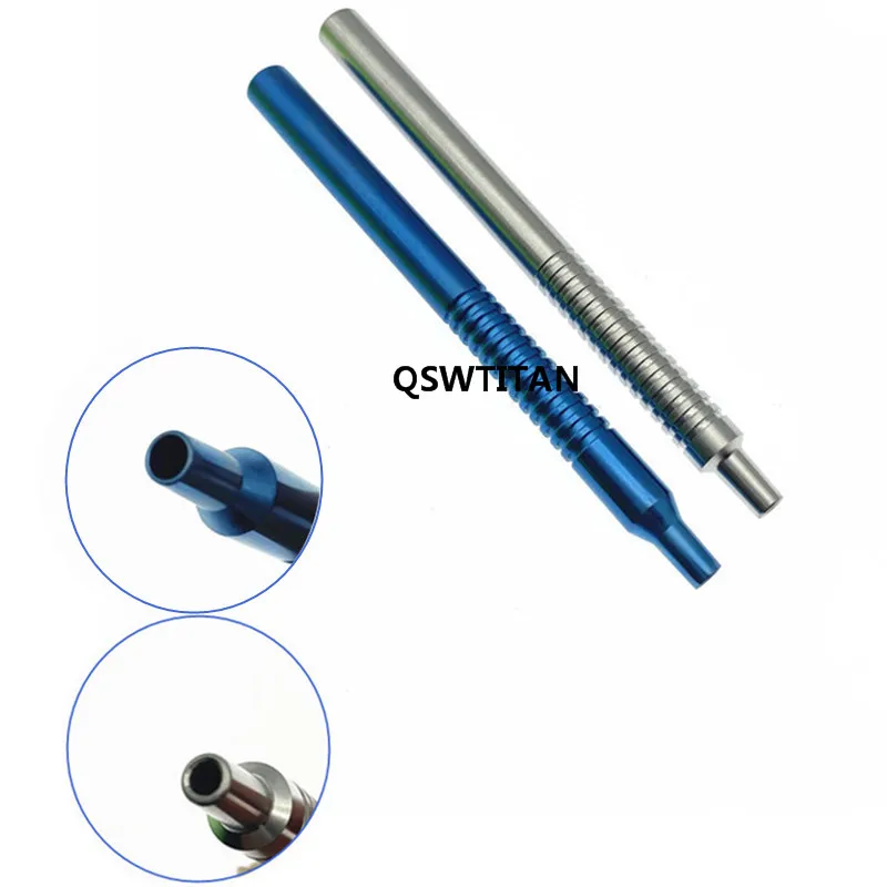 Injection and Suction Handle 9cm Infusion Handpiece Stainless Steel Titanium Ophthalmic Eye Instruments