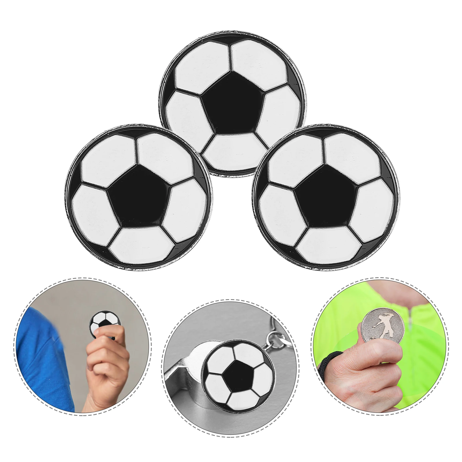 

3 pcs Portable Lightweight Judge Accurate Side Picker Soccer Training Contest Soccer Football Judge Match Flip