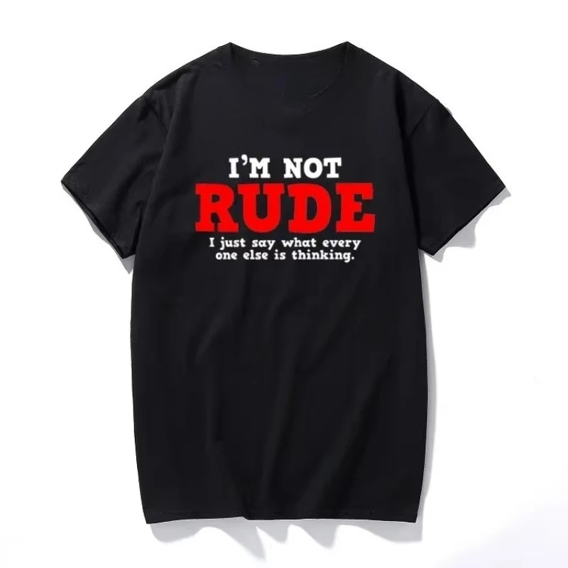 Rude Thinking Sarcastic T-shirt Adult Humor Funny Graphic Tshirts Summer Women Men Summer Casual Short-sleev Tops Free Shipping