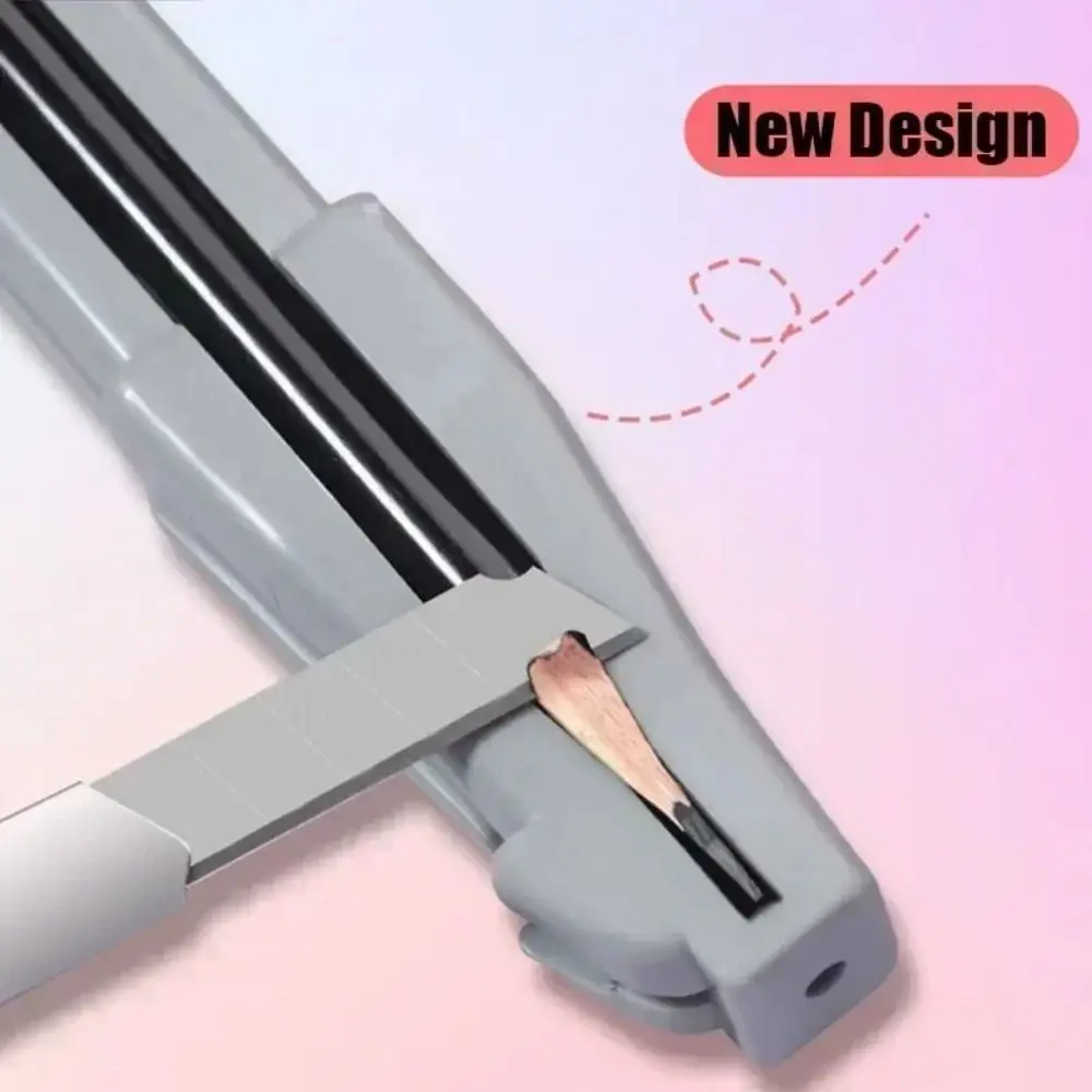 PP Wenkbrauwpotlood Slijpen Tool Eendenbek-vorm Grijs Wenkbrauwpotlood Shaper Cosmetische Potlood Slijpen Tool Makeup Tools