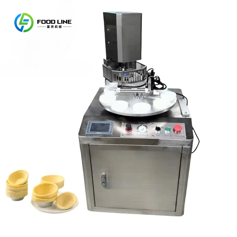 Customized Bakery Egg Tart Crust Making Machine Different Shapes of Tart Shell Moulder Forming Machinery