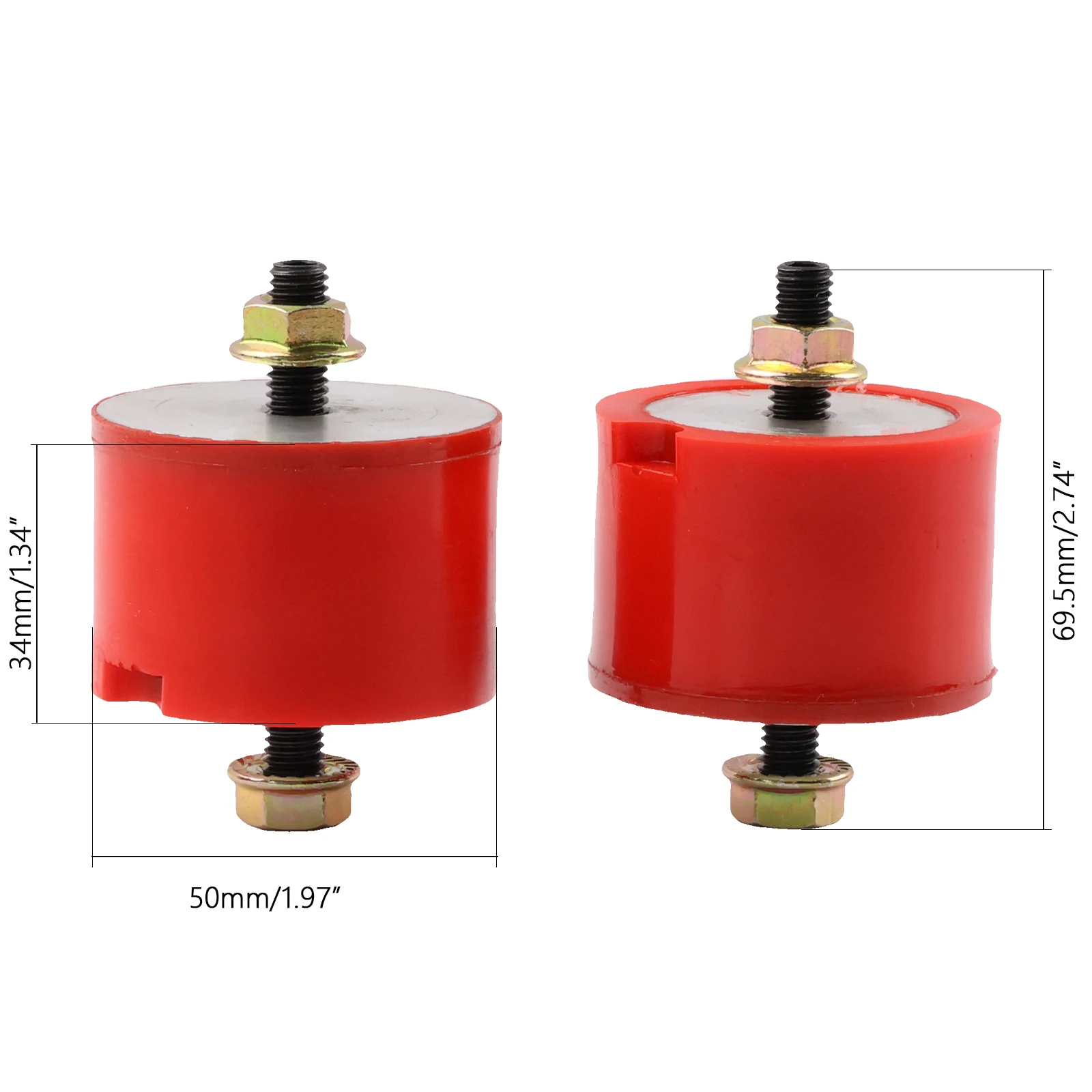 Red Transmission Mount Bushings For BMW E36 E39 E46 E88 E90 E92 M3 Z4 128i 135i 325i Suspension Parts OEM 23701141614