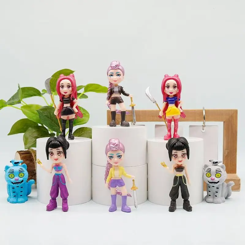 Anime Kpop Devil Hunter Blind Box Disassembly Fun Blind Bag Small Statue Peripheral Model Desktop Blind Box Decoration Gift