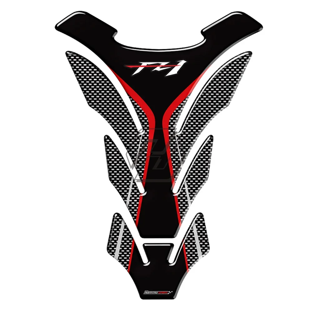 3D Carbon-look Motorcycle Tank Pad Protector Decal Stickers Case for Yamaha FZ1 FZ 1 FZ1N Tank