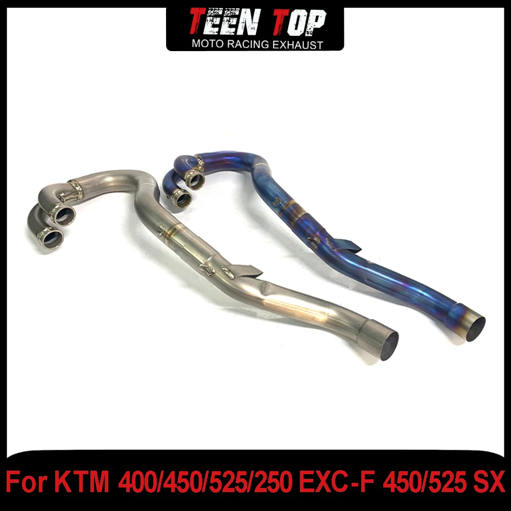 For KTM 250 EXC 400/450 EXC 525 EXC Exhaust Pipe Offroad Bike Titanium Exhaust Elbow 450 SX/SXS/XC 2004 Connection Pipe