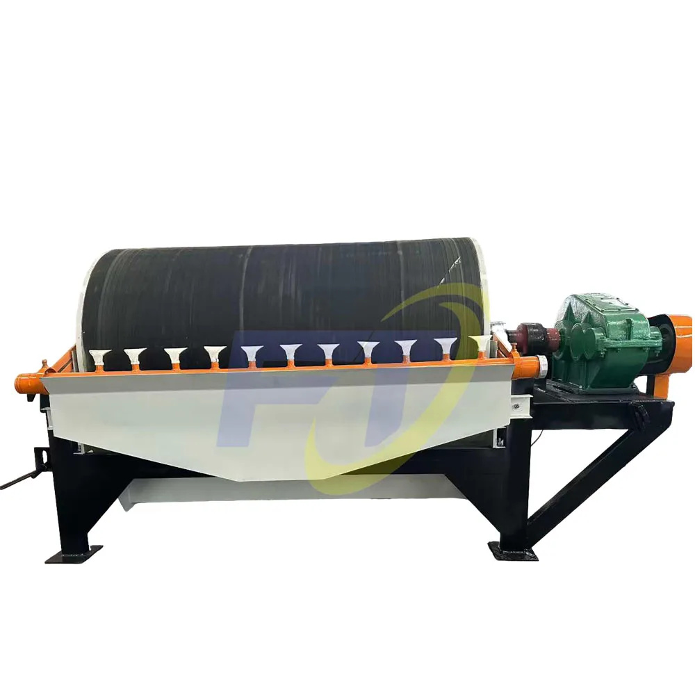 Wet Type Permanent Magnetic Drum Separator for Quartz Sand 1000-15000GS High Intensity Magnet Machine