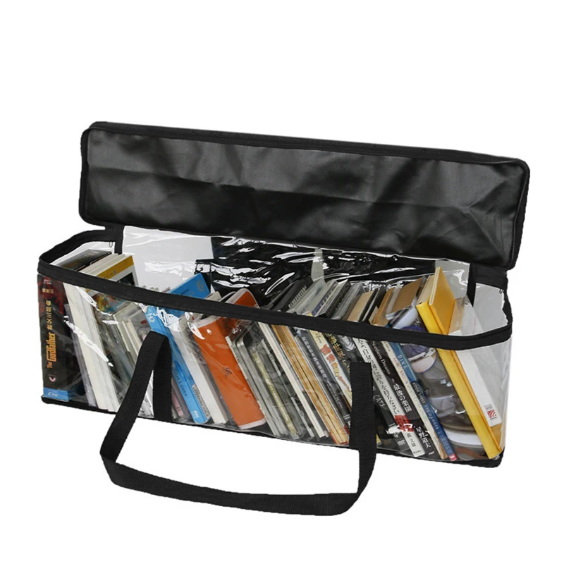 Clear DVD Storage Bags Portable DVD Media Storage Bags Dustproof Waterproof Convenient Travel Case for Media, Video Games