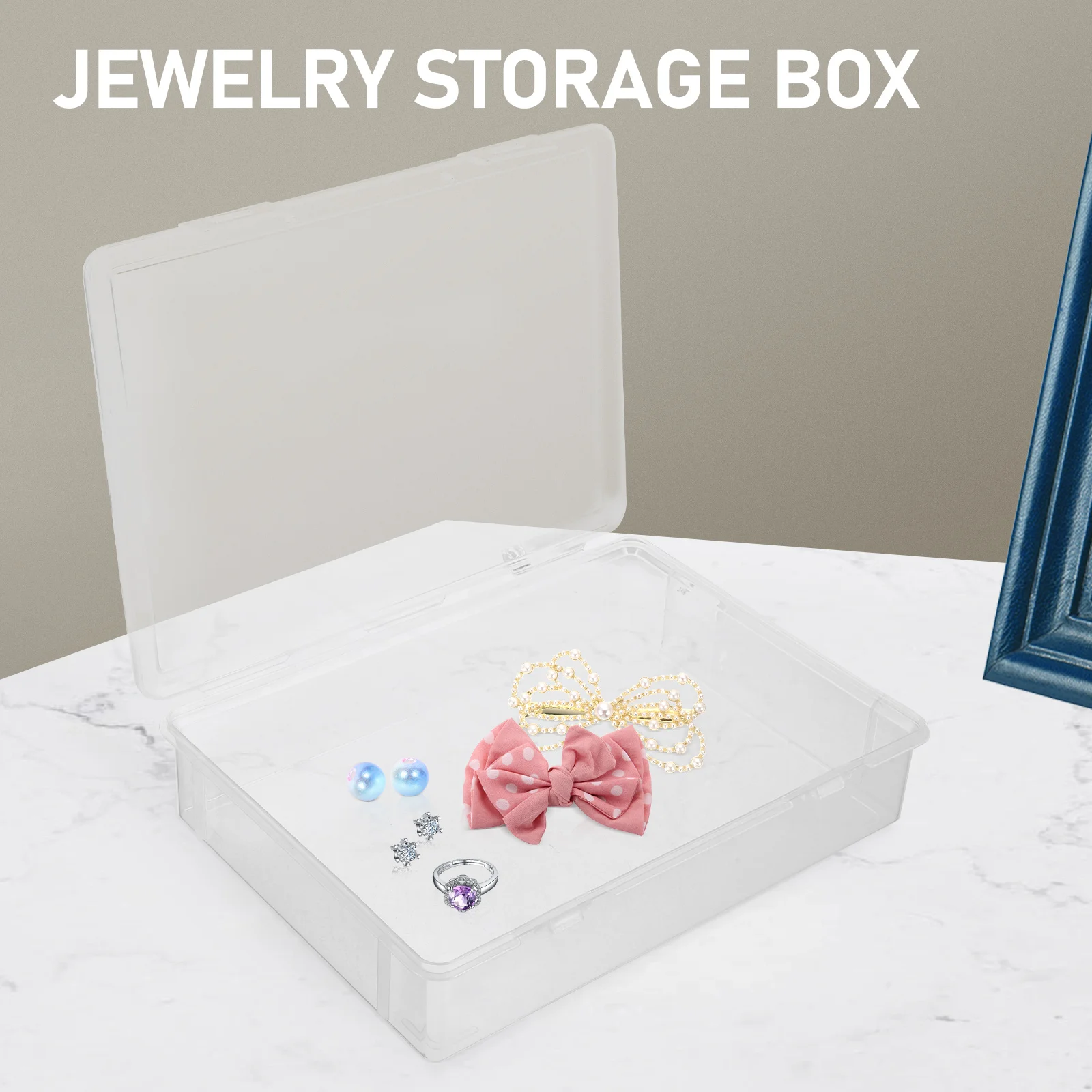 

4pcs Boxes Clear Beads ganizer Case Small Containers Multifunction Clear Jewelry Storage Cases Jewelry Storage Solutions