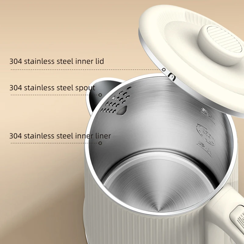 2.2l chaleira elétrica doméstica termostática bule de preservação automática de calor 304 forro de aço inoxidável pote de saúde 220v