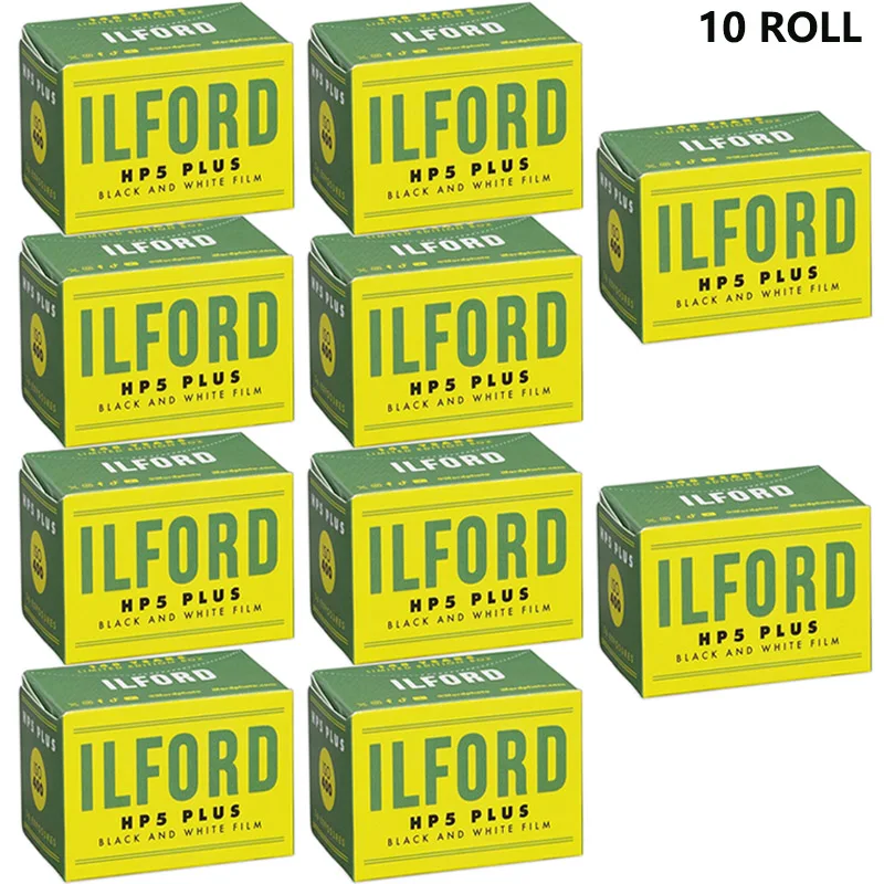 HP5 PLUS 400 ILFORD 135 Black And White Film 1/3/5/8/10 ROLLS For Kodak Fujifilm Film Camera Vintage Edition（Expiry- 2028）