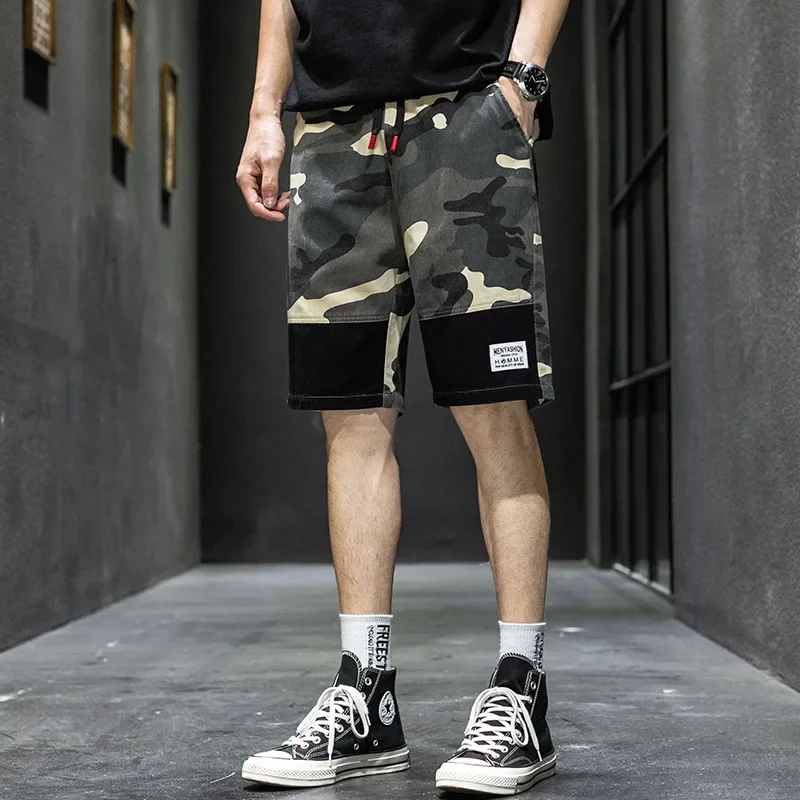 mannen broek open kruis rits Summer Shorts Sex Pants Outdoor Car Zipper Free Open File Men\'s Camouflage Overalls Fashion Brand