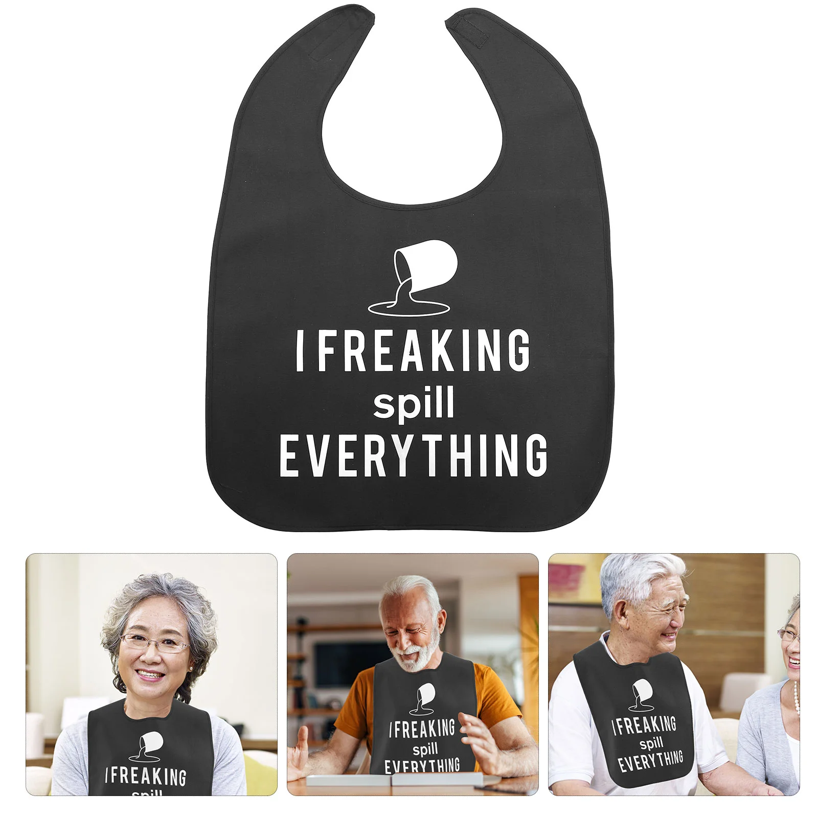 Baby Food Bib Elderly Bibs for Older Adults Clothing Protector Fold Wear-resistant Accessory Seniors