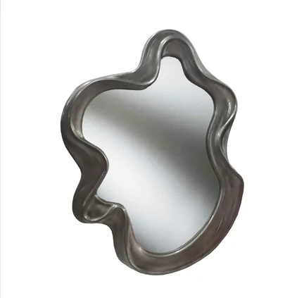 High-value dressing mirror, French special-shaped mirror, wall-mounted bathroom mirror, irregular make-up mirror