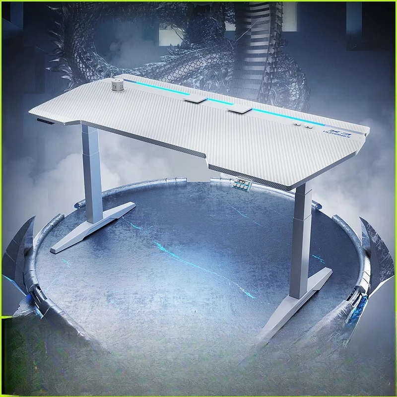 

E-sports lifting table slide rail intelligent multi-function game dual motor computer table