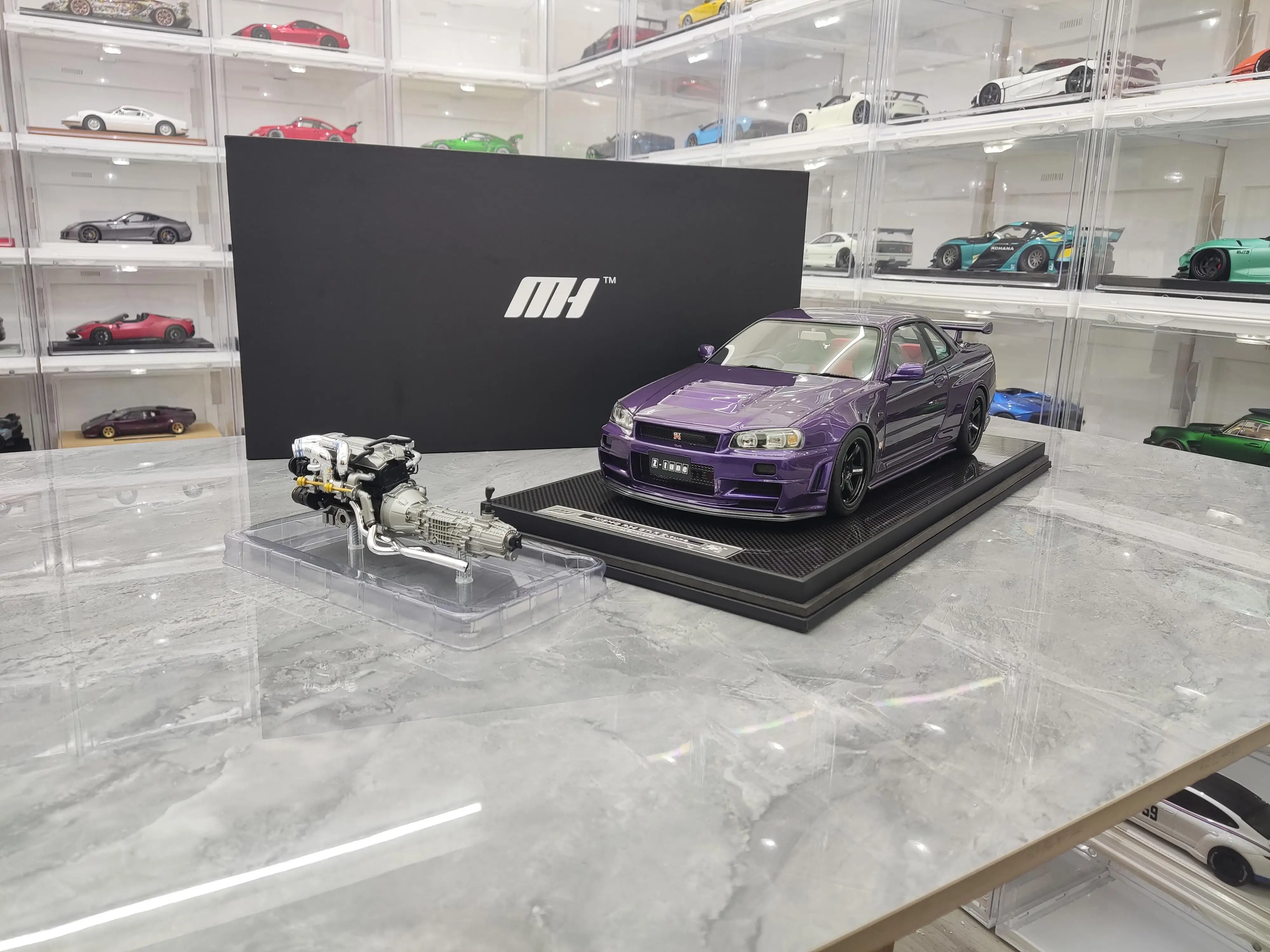 MH Motorhelix 1:12 R34 Z-tune JDM Limited to 50 Pieces Simulation Resin Static Car Model Toys Gift