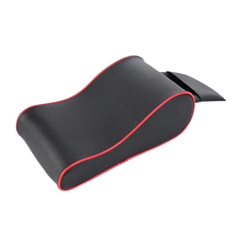 Leather Car Central Armrest Soft Pad Black Auto Center Console Arm Rest Seat Box Mat Cushion Pillow Cover Vehicle Protective