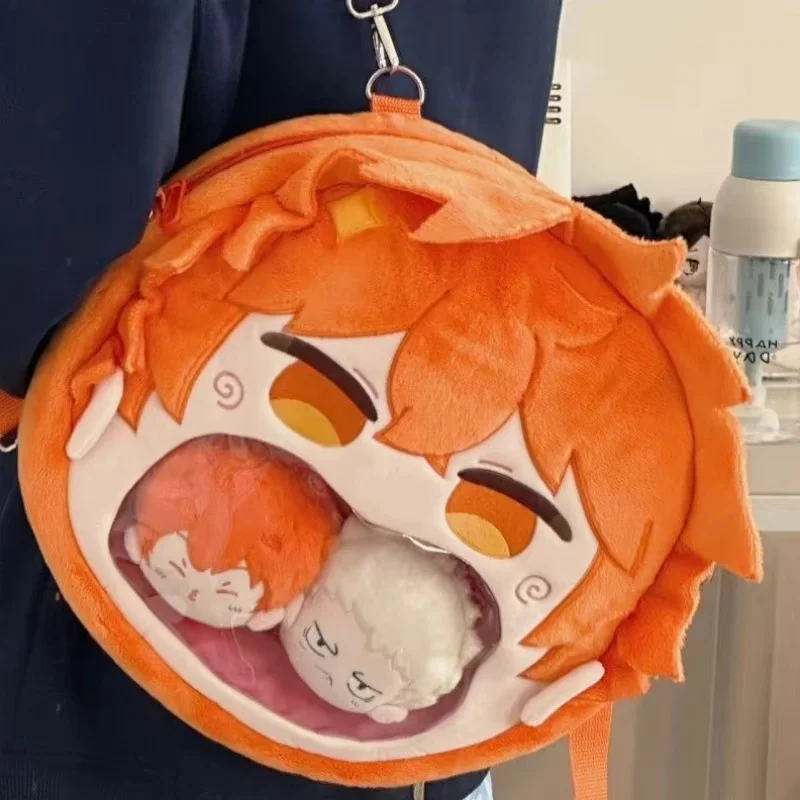 

2025 Hot Cute Ita Bag Cartoon Volleyball Youth Peripheral Products Hinata Shoyo Large Capacity Backpack Birthday Gift Friend