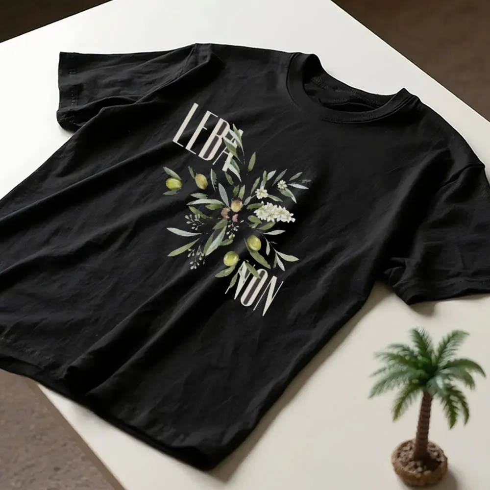 Республика Ливанская футболка с графическим рисунком арабской каллиграфии Ливанская рубашка унисекс Beirut Высококачественная хлопковая летняя футболка с короткими рукавами