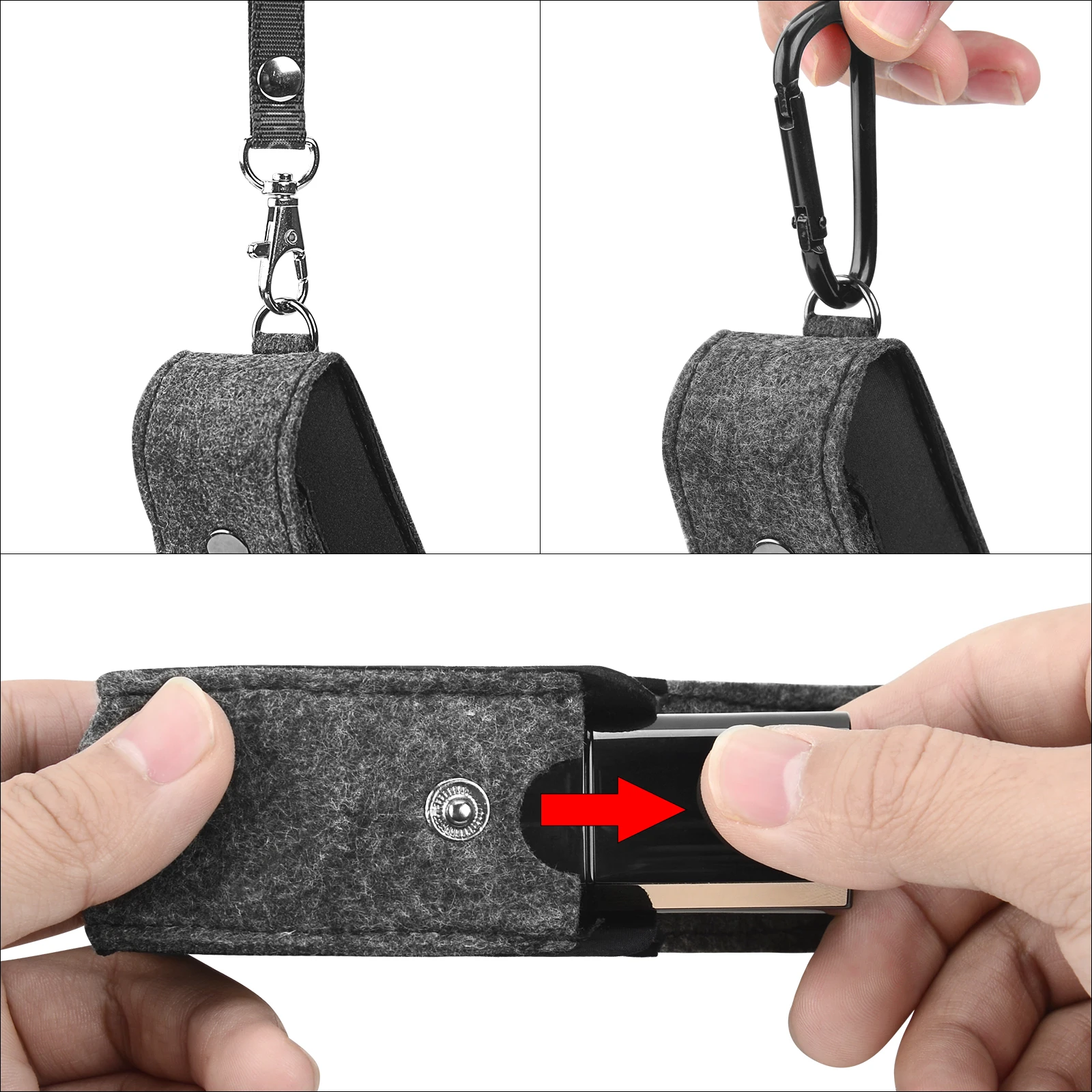 Geekria Feltro Case Cover, Compatível com Huawei FreeBuds, Batom True Wireless Earbuds, Fones De Ouvido Pele
