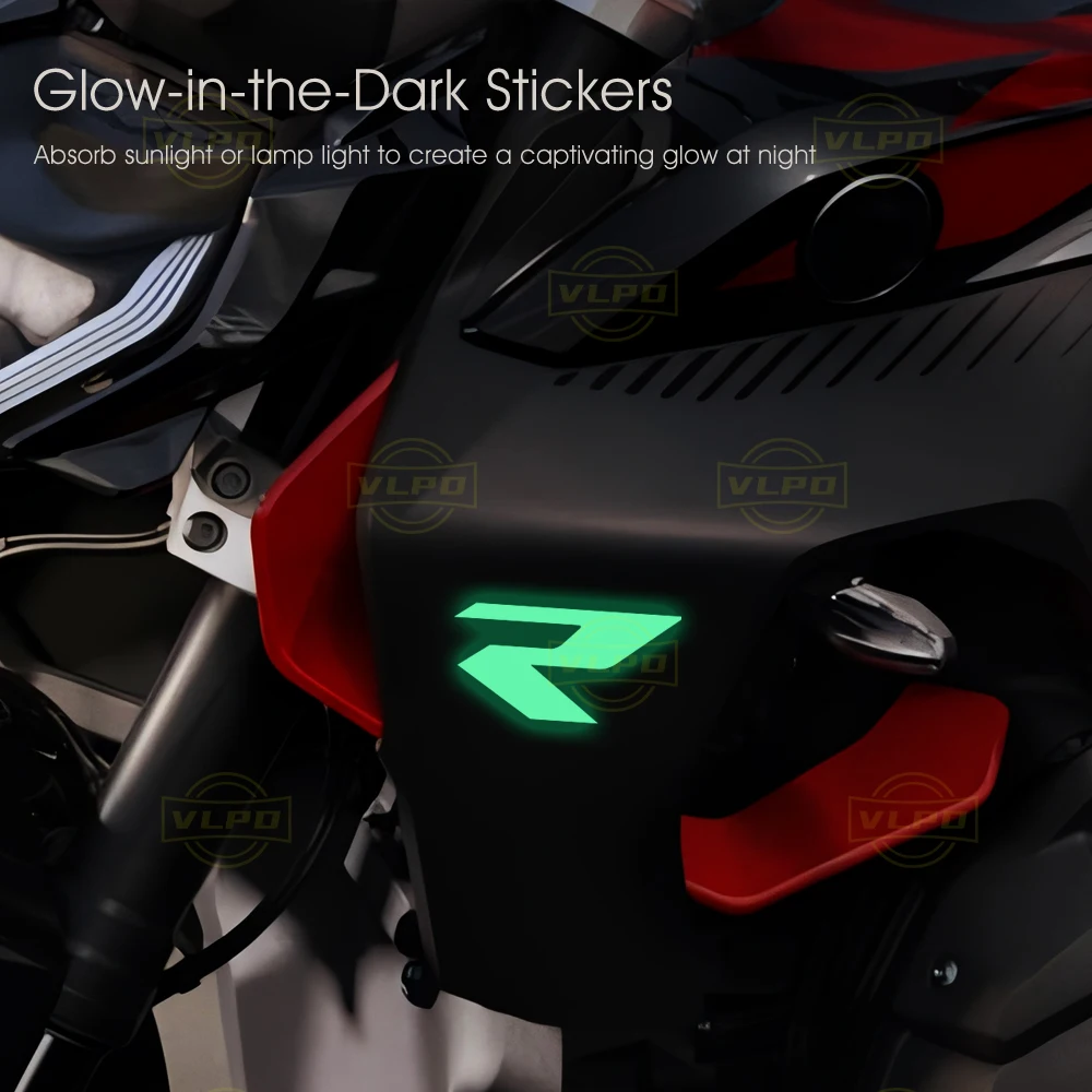 2 PCS Motorcycle Glow Stickers Waterproof Decal for BMW R1300R Sticker R 1300 R R1300 1300R 2025 2026 Accessories
