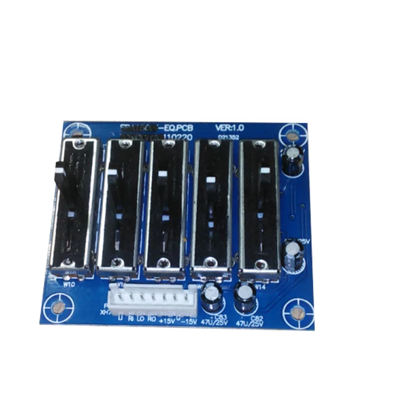 EQ Equalizer Stage 5/10/15 Way Professional Tone Preamplifier Board Preamp Stereo Adjustable Frequency