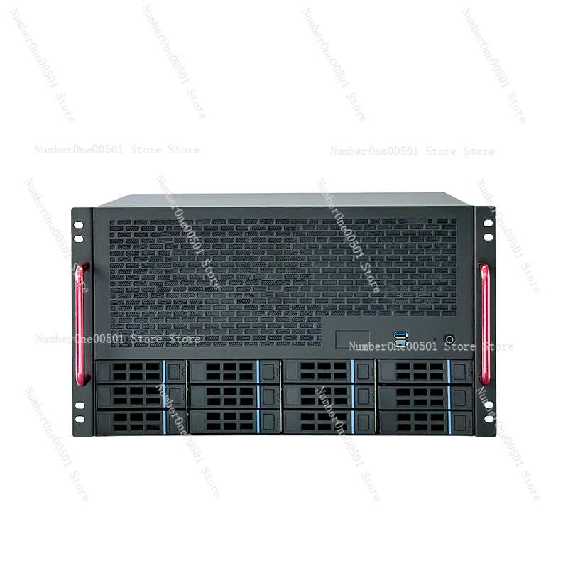 12-Disk NAS chassis ATX main board ATX power supply 8 full-height slots Enterprise home AIO server chassis