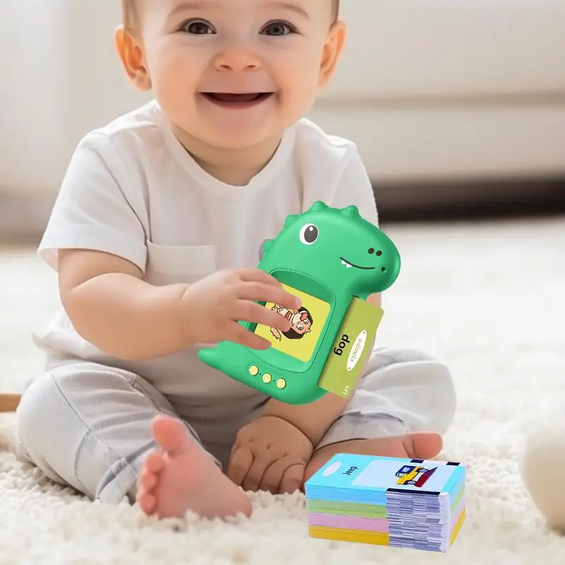 Cartões flash falantes para crianças, jogos educativos interativos para crianças de 1 a 3 anos, bebês, crianças e meninas