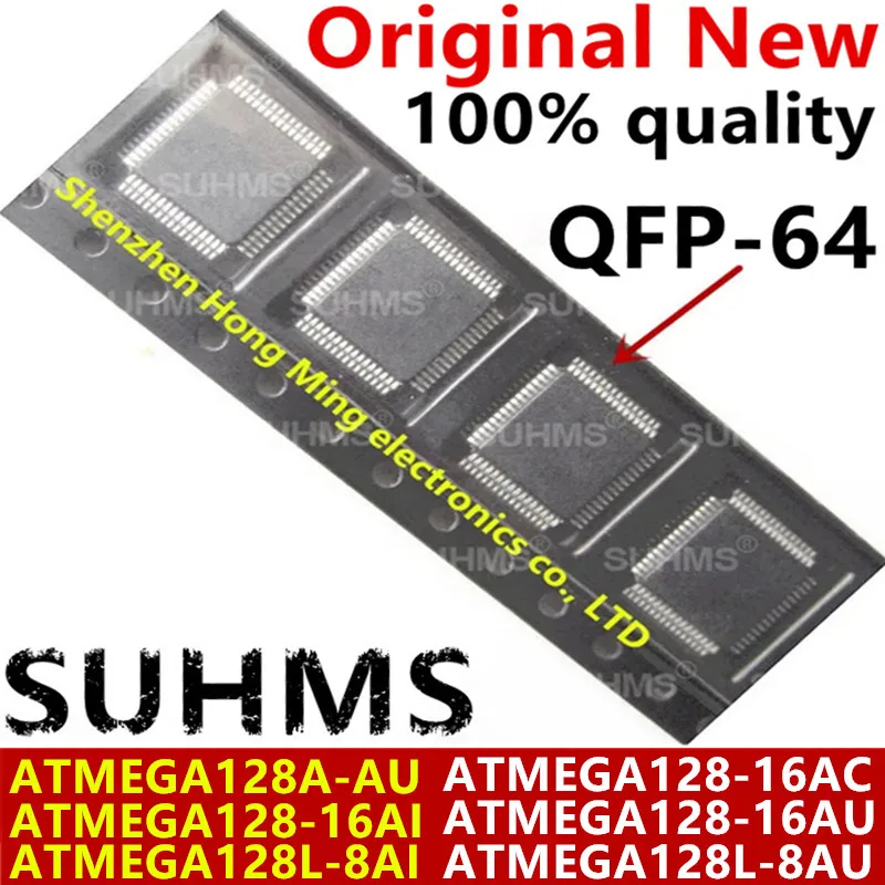 (1piece)100% New ATMEGA128-16AC ATMEGA128-16AU ATMEGA128-16AI ATMEGA128L-8AI ATMEGA128L-8AU ATMEGA128A-AU QFP-64 Chipset