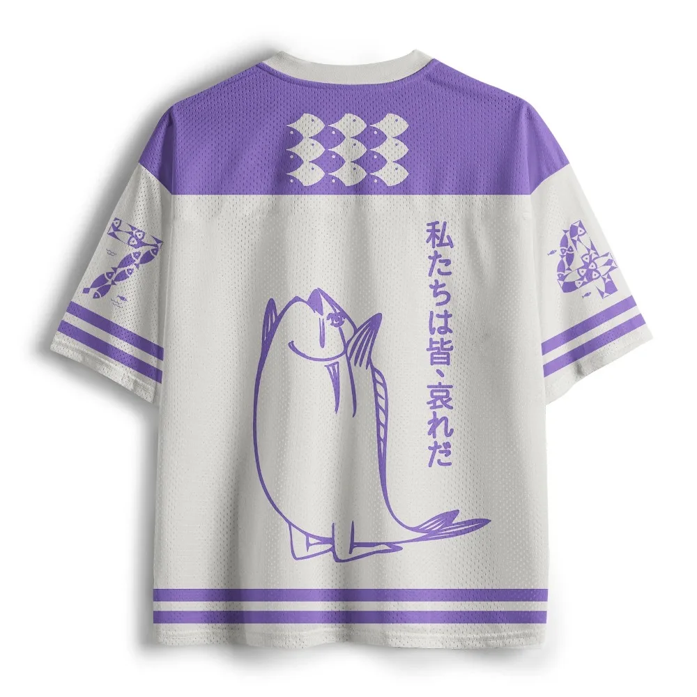 Fun Samurai Fish Breatha QuickDry 3D Print  Men's Women's V-Neck T-Shirt Street Casual Sports Harajuku Y2K Parent-child Clothing