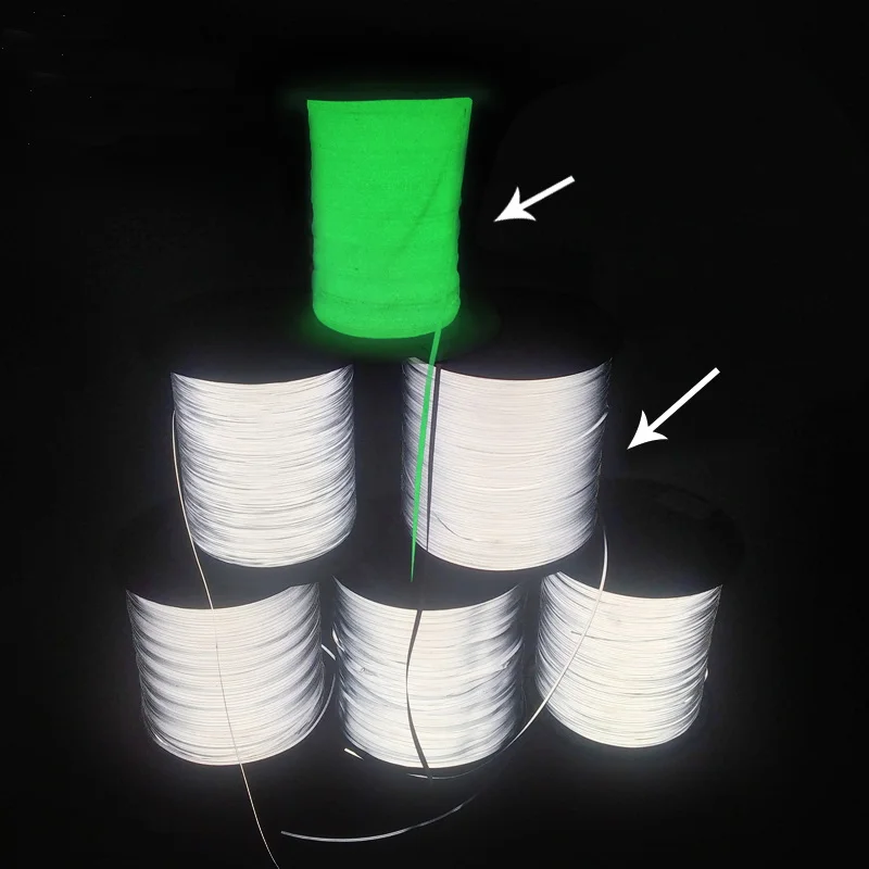 1pc Reflective Thread High Light Double Side Reflective Silk For Weaving Webbing Hat Bag Clothing DIY Sewing Supplies Material