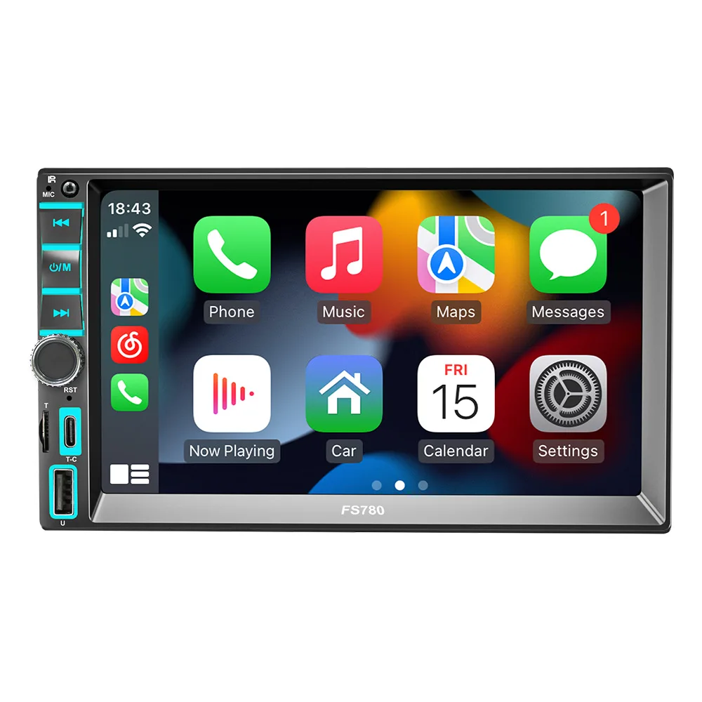 

7-inch Car MP5 Player Bluetooth Hands-free Reverse Cable+wireless Carplay Car Central Control Radio