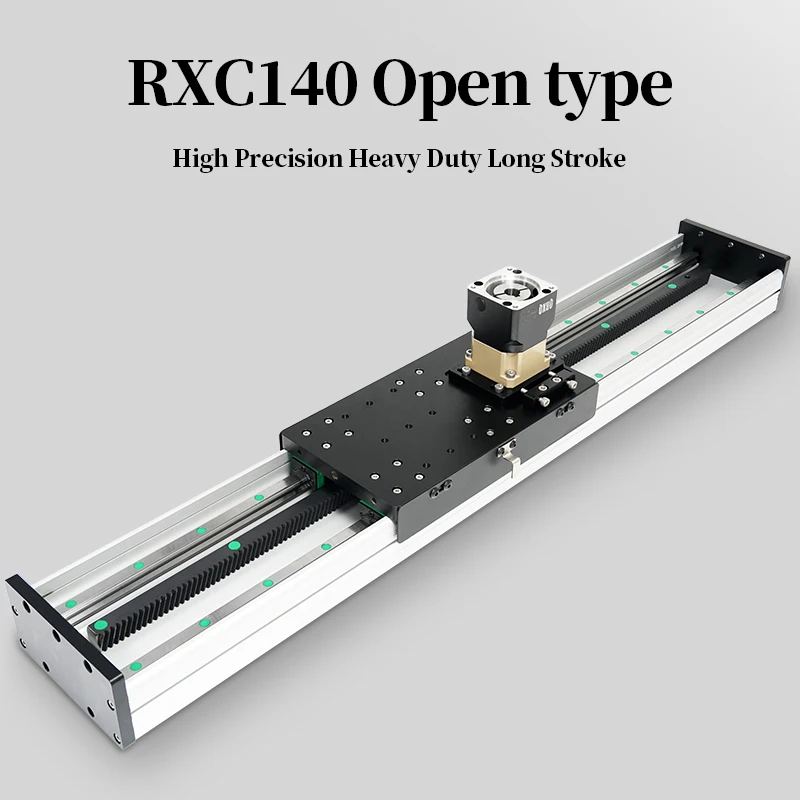 RXC140 Rel Linear Kustom 2m 4mm 5m 6m 7m Beban Berat Sistem Rel Linear CNC Modul Linear Dengan Gear Rack Pinion dan Rantai Kabel
