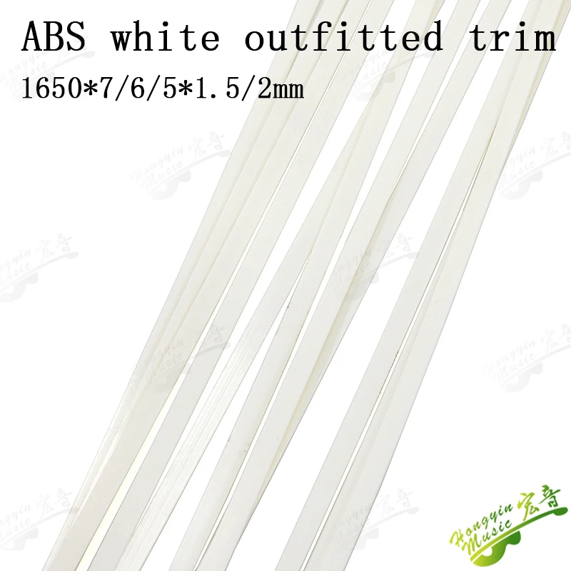 10 Stück ABS Gitarren-Bindingstreifen ABS Gitarrenteile Zubehör für Gitarrenbauer Korpus- und Griffbrett-Binding 1650*6 – Detail 4