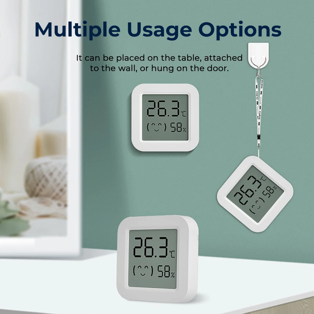 Wireless Smart Electric Hygrometer Bluetooth Thermometer Hygrometer Digital Thermometre Humidity Sensor Home with CozyLife App