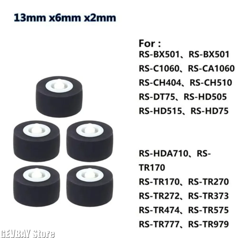 Single Wearproof Tape Deck Pinch Roller Stable Rolling Pressure Wheel Replacement For RSBX501 RSC1060 RSCA1060