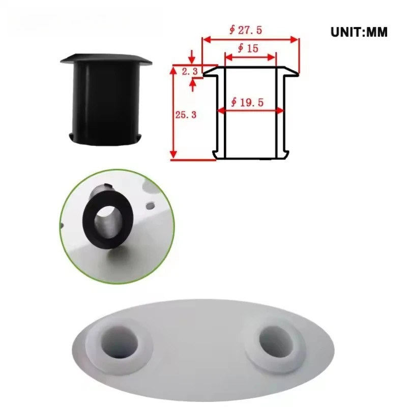 لفائف تمرير المكونات سيليكون من خلال ثقب سيليكون المكونات سيليكون المفاجئة على كابل حامي المطاط التوصيل الهيكل كابل حامي #5