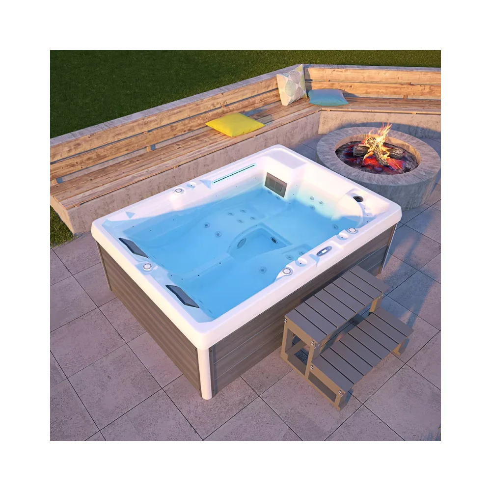 

Out Door Hot Tub for Sale Cheap Spa Jakuzi 3 Person L Acrylic whirlpool Bathtubs S Hydro Massage Balboa Hottub with Jets