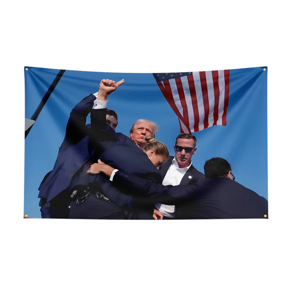 Trump 2024 Flagge Donald Trump Flagge halten Amerika große Donald Banner Tapisserie Poster